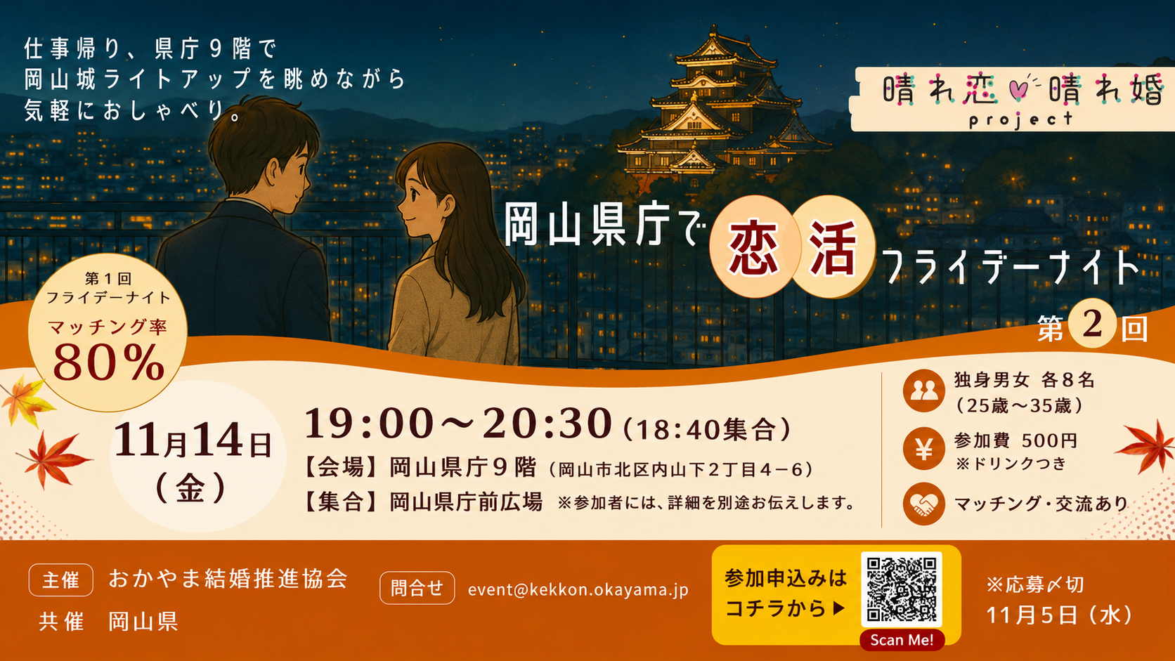 岡山県庁で恋活フライデーナイト【第2回】